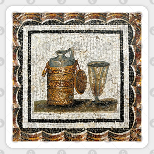Bardo Roman Mosaic Sticker by ArtShare